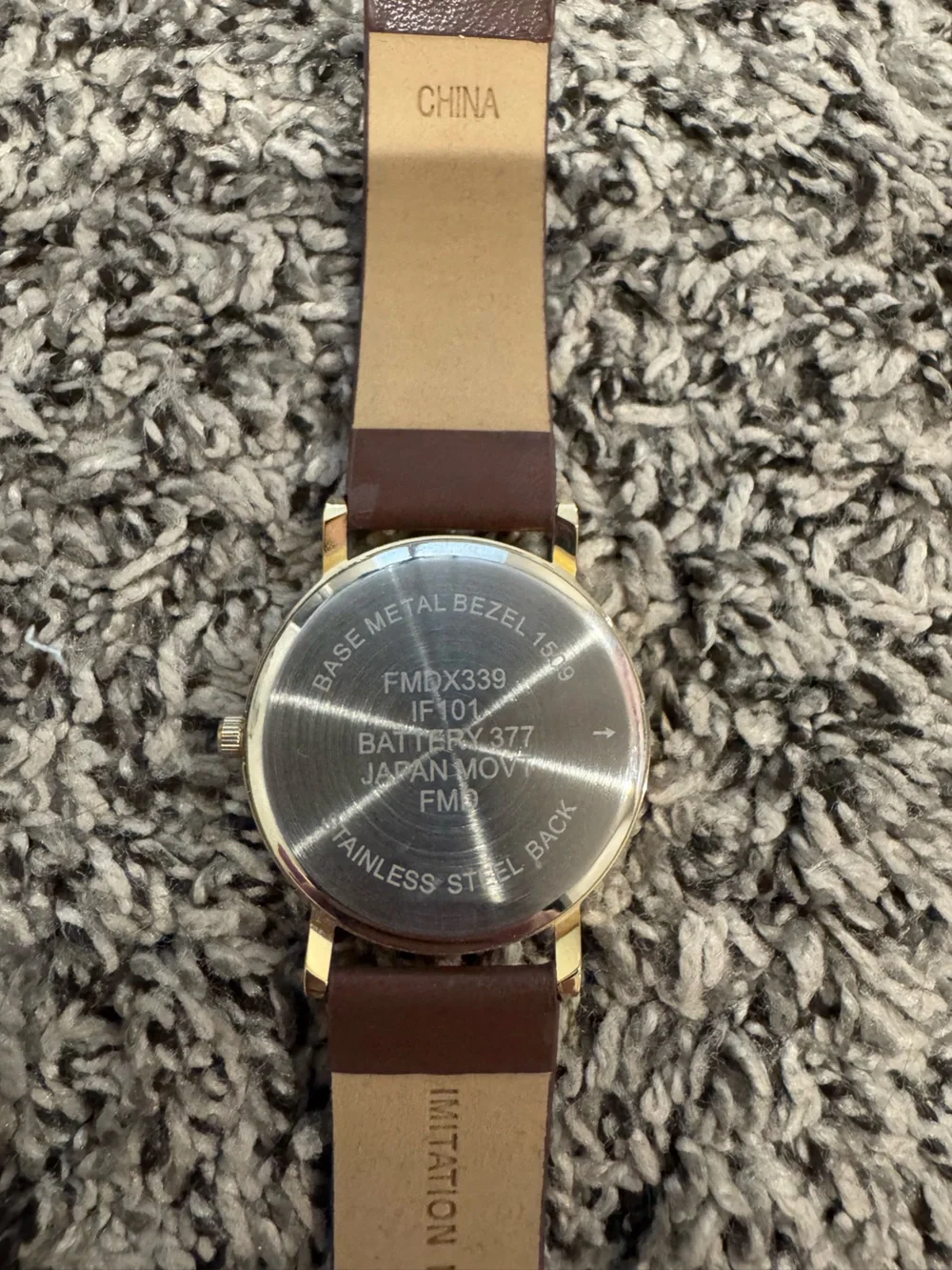 Watch with Brown Strap